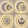 LED wandlamp Lemik, 2er-Set met concentrische ringen, verstelbaar, 3000 Kelvin warmwit