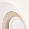 Lemik LED wandlamp rond, verstelbare wandverlichting set van 2, modern