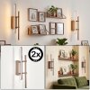 Kiron LED wandlamp set van 2, moderne verticale wandlamp met lichtbalk voor woonkamer
