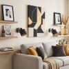 Alsen wandlamp set van 2 met verstelbare lampkop en kap met symmetrische sleuven