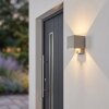 LED buitenwandlamp Tamarin voor entree met hoekige vorm, bewegingssensor, 3000 Kelvin, IP54