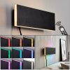 Platte LED-wandlamp Axion met RGB-lichtwissel, 3000 Kelvin warmwit en indirecte verlichting