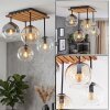 Koyoto 4-lichts plafondlamp met globe kappen voor eetkamer en woonkamer