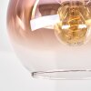Sandkleurige Cluster-plafondlamp Koyoto met 4 kleurrijke glazen bollen, ø 15 cm