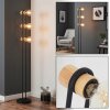Voril retro vloerlamp met voetschakelaar, 3-lichts E27, hoogte 141,5 cm