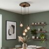 Avestruz 4-lichts hanglamp voor eettafel, E27, lengte 20 cm, boho vintage