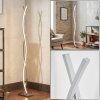 Velix LED vloerlamp met gebogen lichtlijnen, 143 cm, modern voor woonkamer