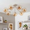 Gastor vintage plafondlamp 7-lichts, retro lamp met ronde bolkappen, ø 82 cm