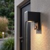 Kingstown buitenwandlamp met bewegingssensor, hoekige GU10 lamp voor buiten