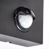Kingstown buitenwandlamp met bewegingssensor, hoekige GU10 lamp voor buiten