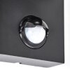 Wandlamp voor buiten Kingstown, halfronde vorm, set van 2, bewegingssensor, IP44