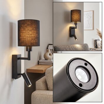LED Leeslamp Turil, draaibare lees-spot voor de bank, 3000 Kelvin warmwit