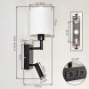 LED Wandlamp Turil met draaibare leesarm voor de leeshoek, 3000 Kelvin warmwit