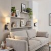 LED-wandleeslamp Turil als 2-delige set met witte kap, draaibare leesarm, 3000 Kelvin warmwit
