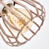 Keldor 3-lichts plafondlamp en plafondspot voor eetkamer met draaibare kooi-kappen