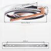 Selani LED plafondlamp met afstandsbediening, ringdesign, 2700-6500 Kelvin