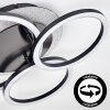 LED-plafondlamp Kordex met 3 overlappende lichtkringen, draaibaar, 4000 Kelvin neutraalwit