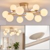 Chehalis 12-lichts plafondlamp bol, ronde plafondlamp ø 76 cm voor woonkamer