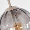 Koyoto 4-lichts plafondlamp met 4 bolkappen, retro voor woonkamer en eetkamer