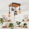 Gastor plafondlamp met bolkappen, 5-lichts E14, retro boho plafondverlichting