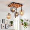 Gastor plafondlamp met bolkappen, 5-lichts E14, retro boho plafondverlichting