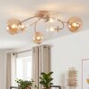 Chehalis plafondlamp met bolkappen, 6-lichts, rond retro design, G9