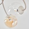 Chehalis plafondlamp met bolkappen, 6-lichts, rond retro design, G9