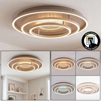 LED plafondlamp Melin, 3 ringen, 3000 Kelvin warmwit, 4000 neutraalwit, 6000 daglichtwit
