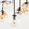 Gastor 5-lichts plafondlamp met bolvormige kappen, E14, vintage boho