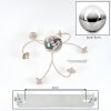 Chehalis plafondlamp met bollen, 6-lichts retro design, ø 64 cm