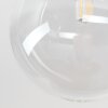 Moderne Plafondlamp Chehalis met 5 heldere glazen bollen ø 15 cm voor de eettafel