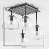 Koyoto plafondlamp met globevormige kappen, 4-lichts E14 voor eetkamer en woonkamer