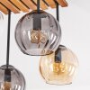 Koyoto plafondlamp met globevormige kappen, 4-lichts E14 voor eetkamer en woonkamer