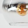 Moderne plafondlamp met glazen bollen Koyoto, cluster met zichtbare E14-fittingen