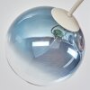Chehalis ronde 6-lichts plafondlamp met bolkappen, Ø 64 cm, retro vintage