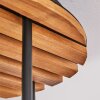 Kogel-plafondlamp Koyoto met 4 geribbelde heldere glazen kappen, ø 15 cm, E14