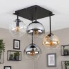 Koyoto 4-lichts plafondlamp met hangende bolkappen, modern retro design