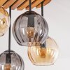 Koyoto plafondlamp met bolkappen, 4-lichts E14, rond, boho retro vintage