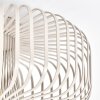 Scandinavische kooi-plafondlamp Wemude, open metalen spijlen, E27, zandkleurig