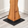 Boho houten vloerlamp Sernadelo met golvende staander en 4 E27-fittingen