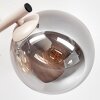 Moderne plafondlamp Gastor in cluster met drie bollen in rookkleur en amber