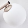 Scandinavische wandlamp Koyoto, set van 2 met verticale cluster en drie witte bollen