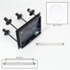 Moderne Cluster-plafondlamp Gastor met vier witte glazen bollen, E14-fittingen