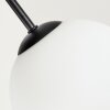 Moderne Cluster-plafondlamp Gastor met vier witte glazen bollen, E14-fittingen
