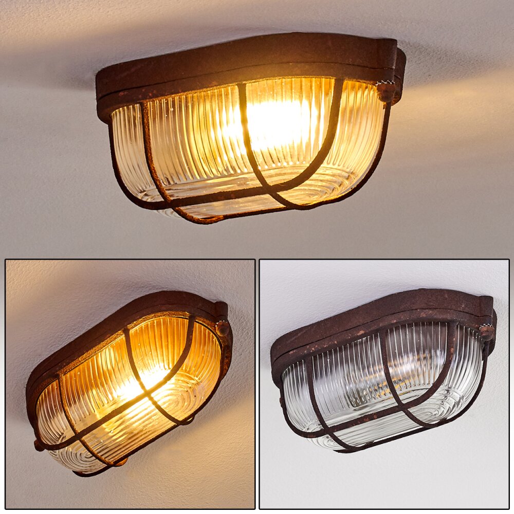 Catawba Plafondlamp Roest, 1-licht main product photo