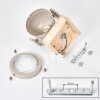Scandinavische wandspot Herford, 2-delige set, draaibare en zwenkbare spotkop, zandkleurig
