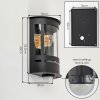 Entree-wandlamp Lauvdal met cilindrische heldere schermen en bewegingssensor, E27