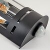 Entree-wandlamp Lauvdal met cilindrische heldere schermen en bewegingssensor, E27