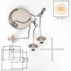 Moderne hanglamp Gastor, 3 amberkleurige bollen, bij montage verstelbaar