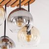 Moderne cluster-plafondlamp Koyoto met 4 bollen in amber, rookkleurig en helder